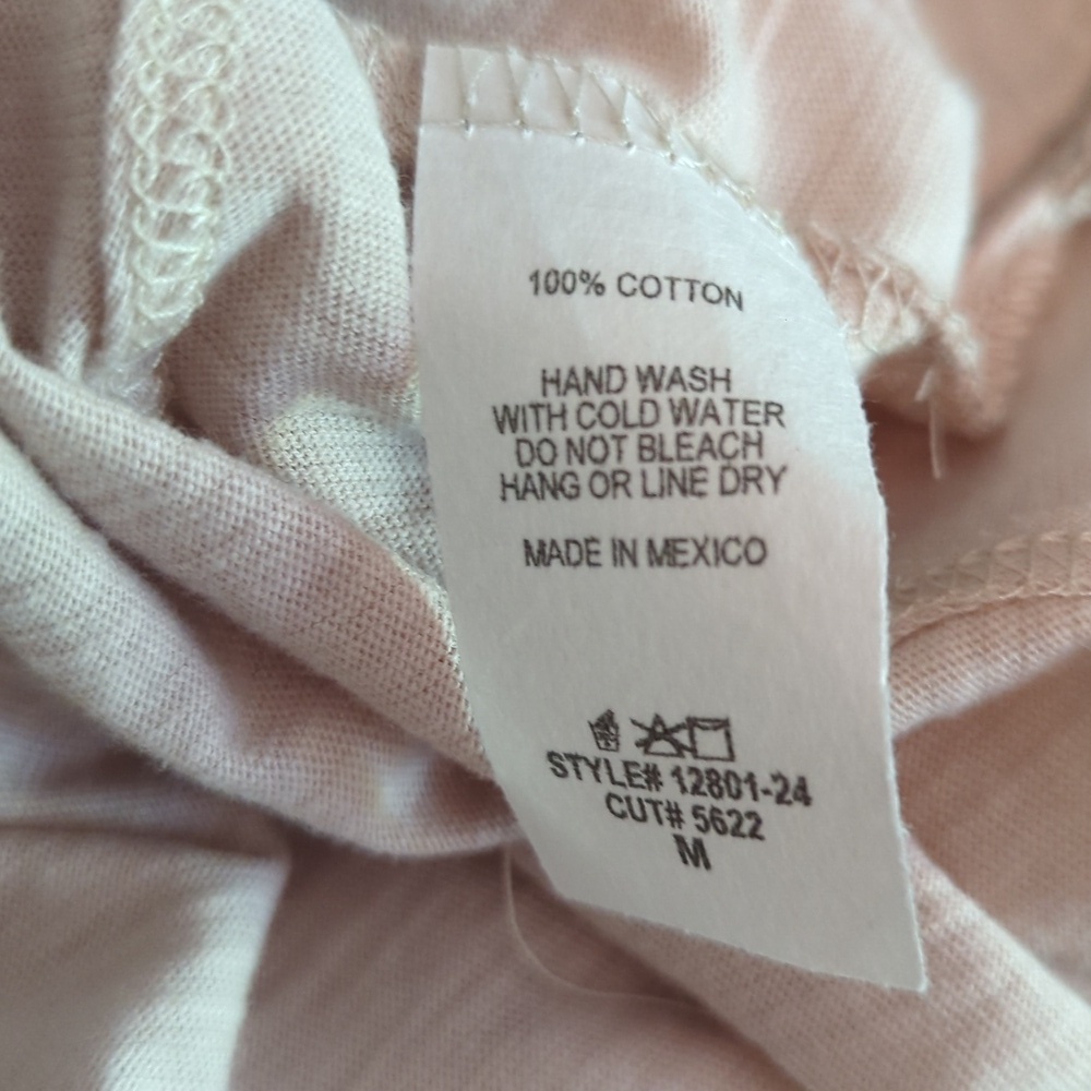 Jolie Women's Light Blush V-Neck Short Sleeve Top - Picture 4 of 4